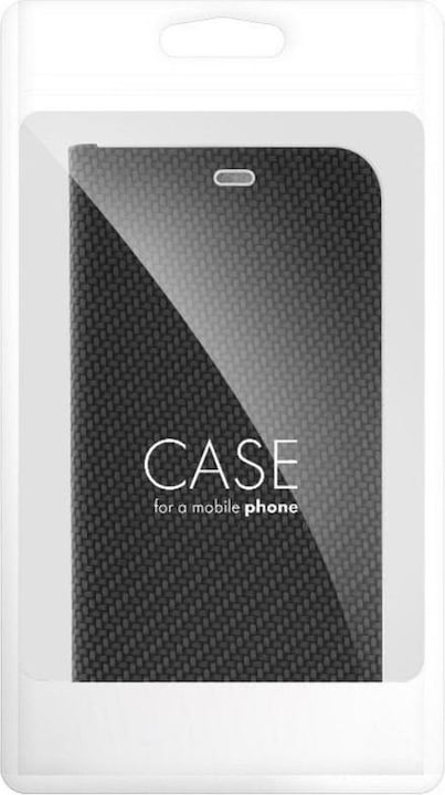 Produktbild Partner Telecom Book case OEM LUNA Book Carbon for HUAWEI Y6 2019 black (Huawei Y6 (2019))