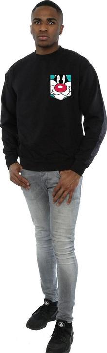Produktbild Looney Tunes Sylvester Face Faux Pocket Sweatshirt (M)