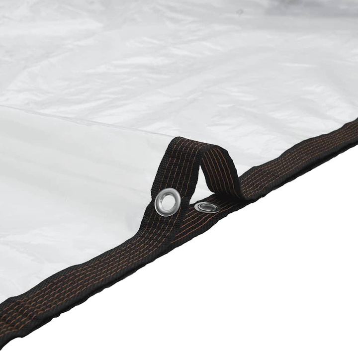 Produktbild VidaXL Transparente Plane mit Ösen 4x12 m Polyethylen durchsichtige Plane