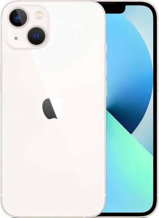 Produktbild Re!commerce iPhone 13 (128 GB, Starlight, Weiss, 6.10", 12 Mpx, SIM + eSIM, A / Wie neu)