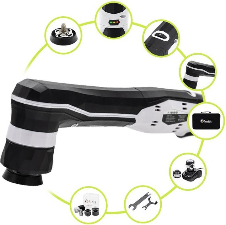 Actual product image Liquid Elements A1000 V4 Mini cordless polisher set (Eccentric polisher, 90 W)