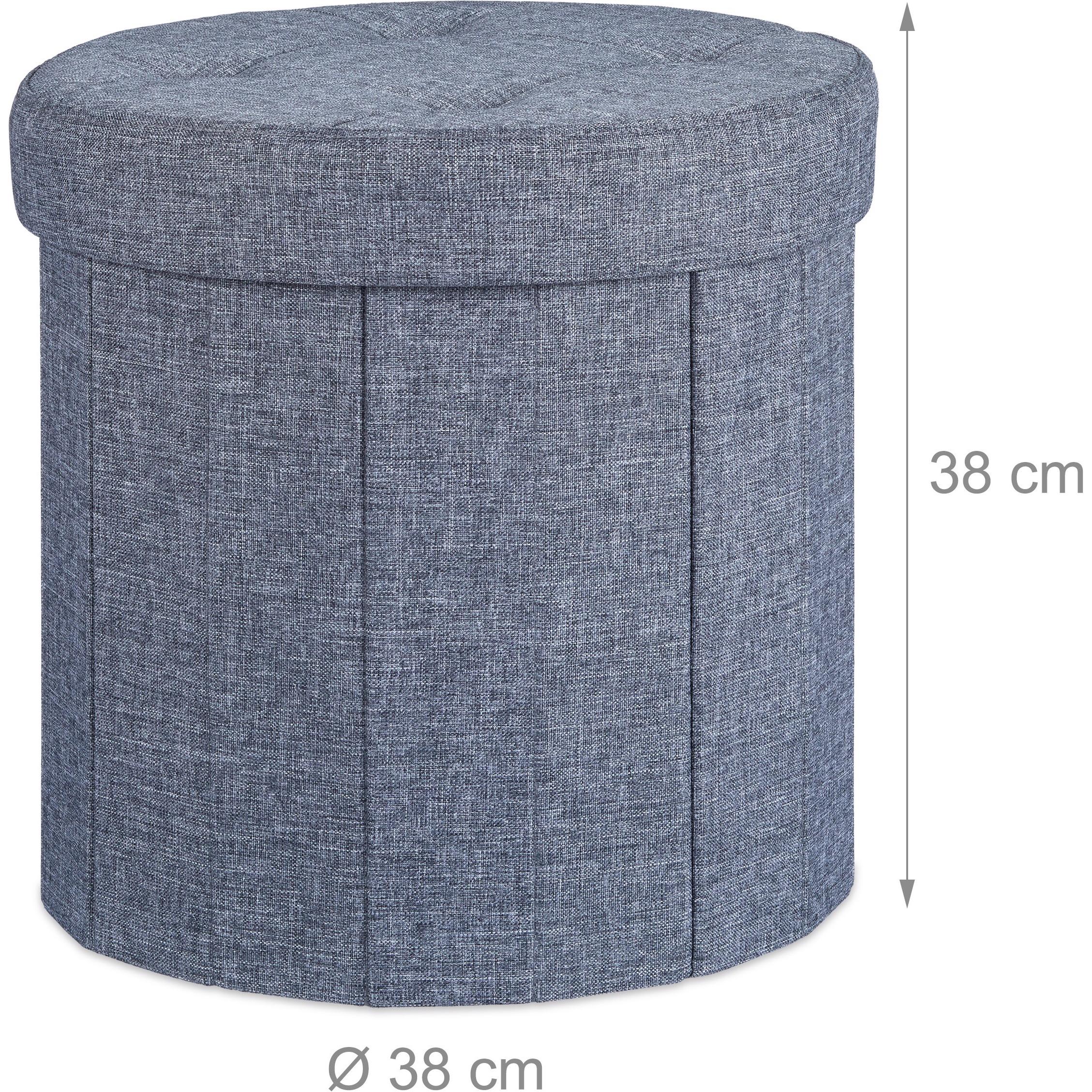Thumbnail - Relaxdays, Hocker + Pouf, Sitzhocker