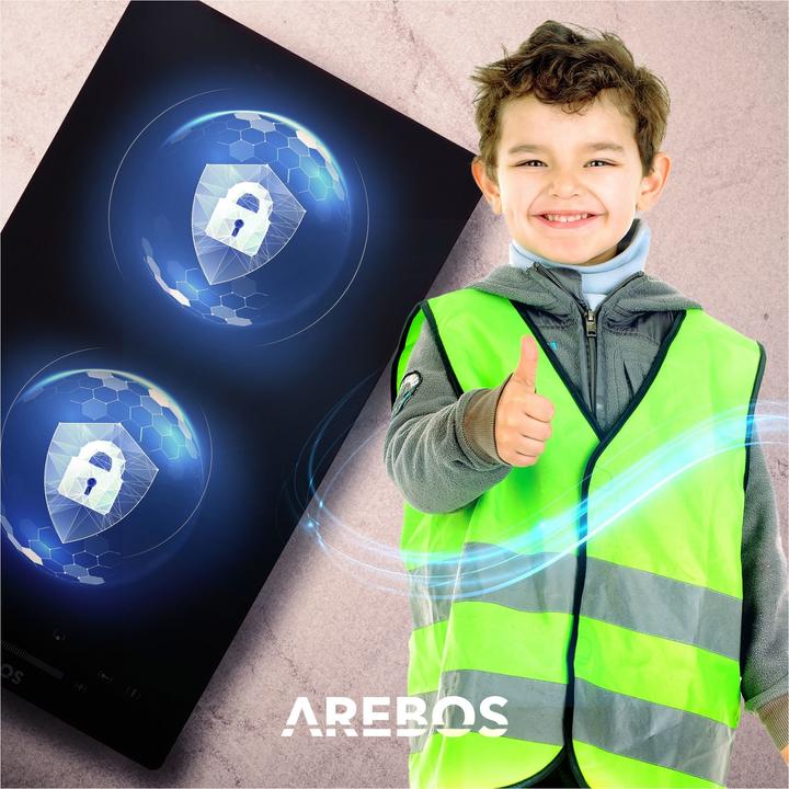 Produktbild Arebos Glaskeramikkochfeld (26 cm, Glaskeramik Kochfeld)