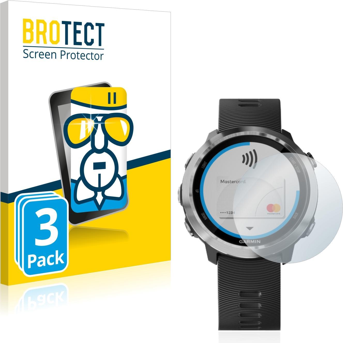 BROTECT AirGlass Panzerglasfolie, Smartwatch Schutzfolie, Transparent