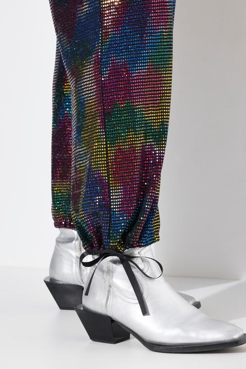 Produktbild Angel of Style Hose, gerades Bein, Paillettenoptik, Elastikbund (46)