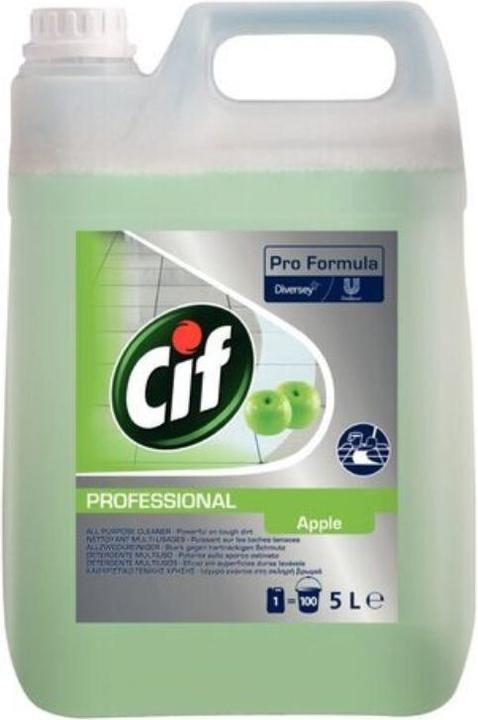 Cif Allzweckreiniger Professional Fliesen Laminat Kunststoff Keramik Apfel 6 Kanister Kunststoff 6l
