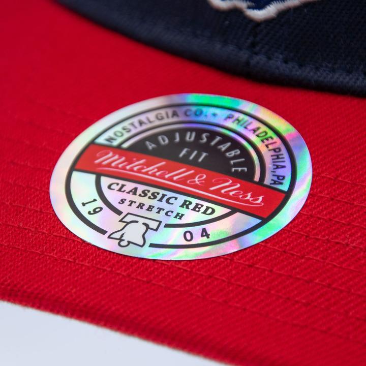 Produktbild Mitchell & Ness M&N Stretch Snapback Classic Red Cap - Houston Rockets (One Size)