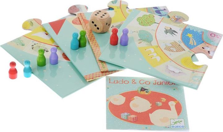 Actual product image Djeco Ludo & Co Junior (English, German, French, Italian)