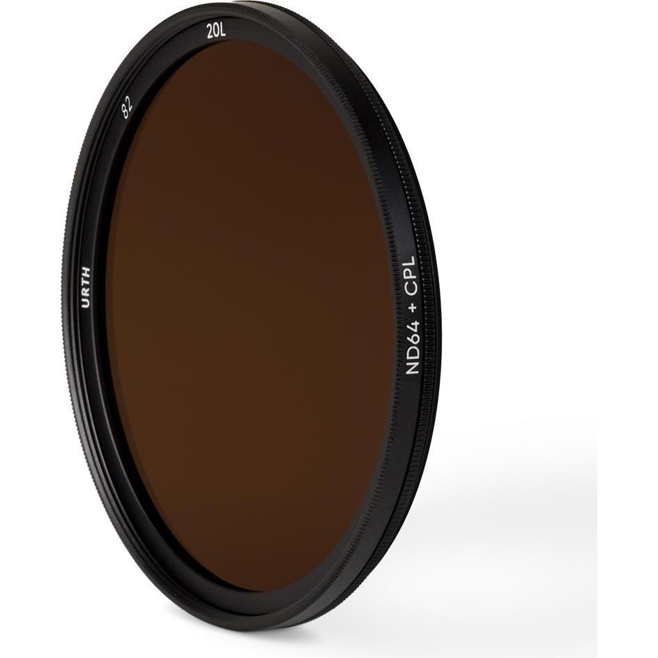 Thumbnail - Urth 82mm Circular Polarizing (CPL) + ND64 Lens Filter (Plus+) (Polarisationsfilter, 82 mm), Objektivfilter