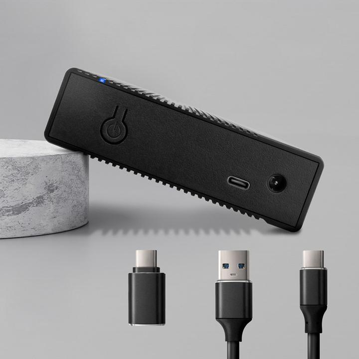 Productafbeelding Axagon EE35-GTR, USB-C - SATA 3,5" RIBBED box, ÄernÃ½ (3.5")