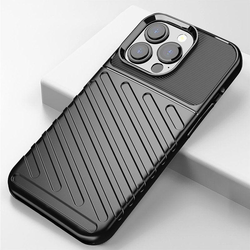 Thumbnail - Hurtel Thunder Case Flexible Tough Rugged Cover TPU Case for iPhone 13 Pro black (Apple iPhone 13 Pro), Smartphone Hülle...