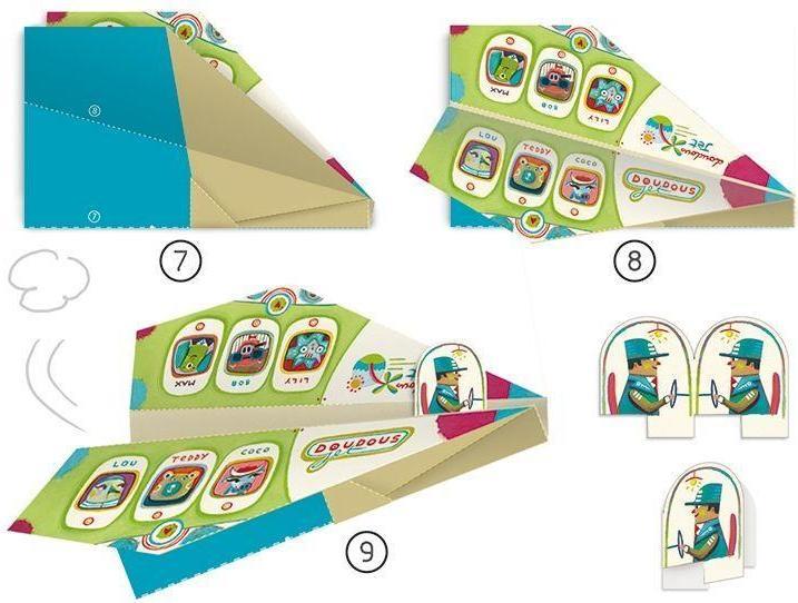 Actual product image Djeco Airplane leaflets book