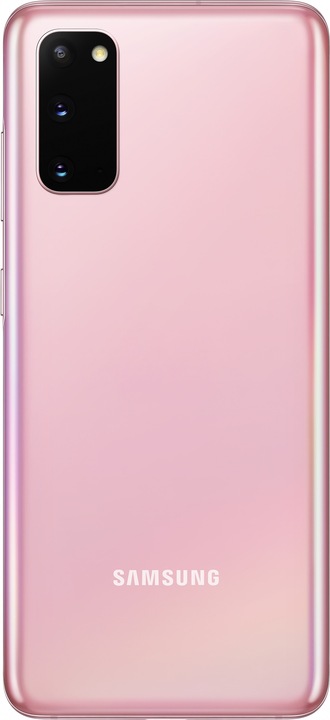 Produktbild Samsung Galaxy S20 EU (128 GB, Cloud Pink, 6.20", Hybrid Dual SIM, 64 Mpx, 4G)