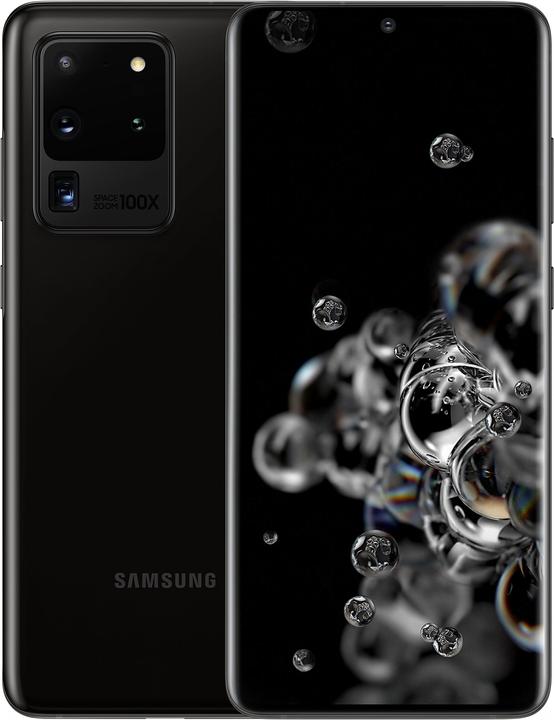 Samsung Galaxy S20 Ultra 5G (128 GB, Schwarz, 6.90", SIM + eSIM, 5G)