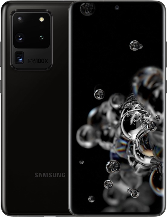 Produktbild Samsung Galaxy S20 Ultra 5G (128 GB, Schwarz, 6.90", SIM + eSIM, 108 Mpx, 5G)