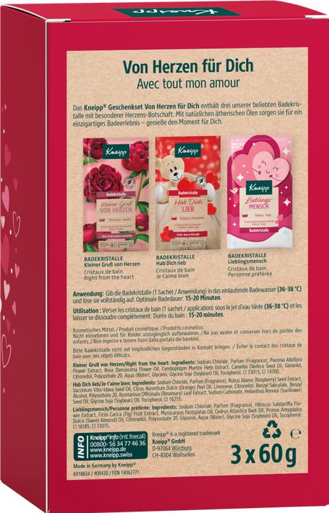 Nutritional values and ingredients Kneipp From the heart for you (Bath salts)