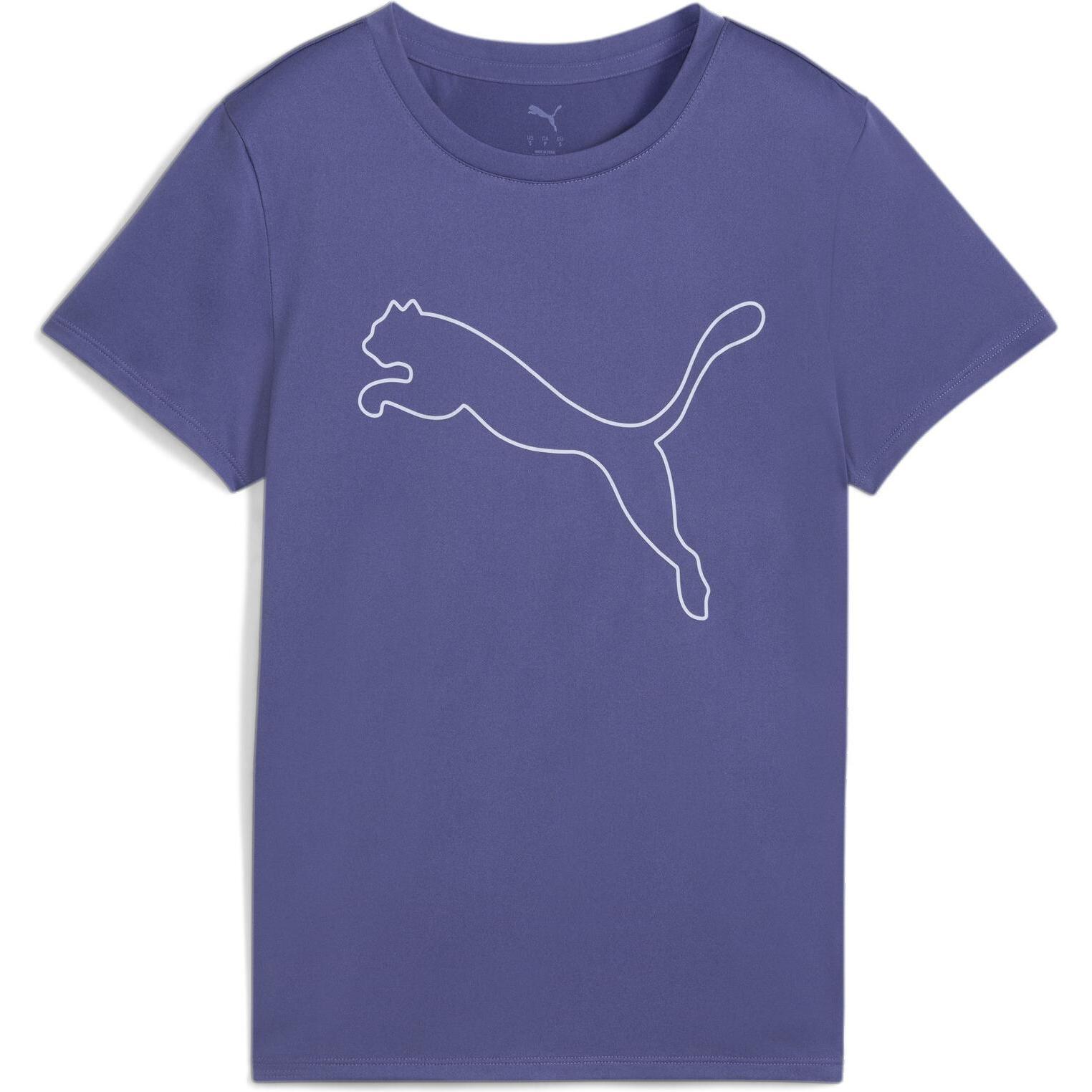 Puma, Damen, Sportshirt, W TAD ESSENTIAL Logo Tee (S), Blau, S
