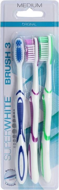 Produktbild Superwhite Zahnbürste Brush 3 mittel (Mittel, 3 x)
