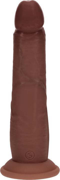 Produktbild RealRock Dual Density Silicone Realistic Sliding Skin Dildo - 8 / 20,5 cm - Brown