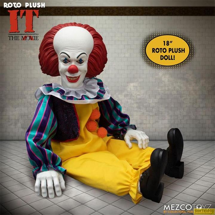 Image du produit Mezco Toys Stephen Kings It 1990 MDS Roto Plush Doll Pennywise 46 cm