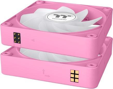 Image du produit Thermaltake TT CT120 EX Reverse ARGB PC Cooling Fan 3 Pack Pink (120 mm, 3x)