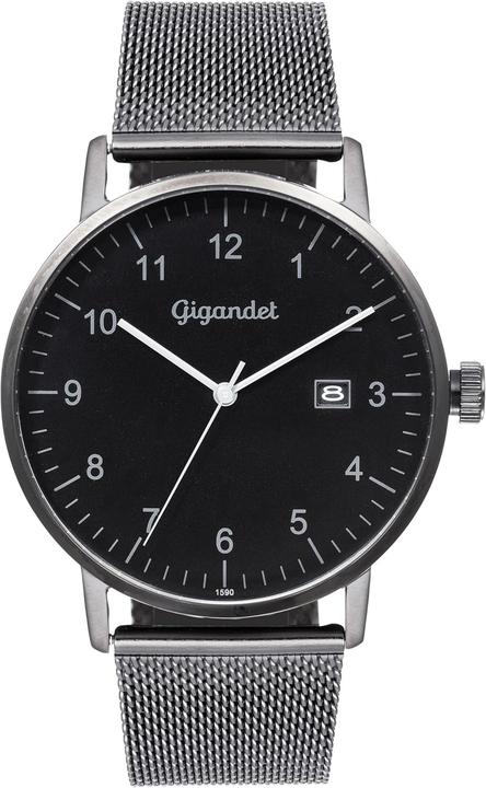 Gigandet Elegantes analoges Herrenuhr mit wasserdichtem Edelstahlgehäuse und Mineralglas (Analoguhr)