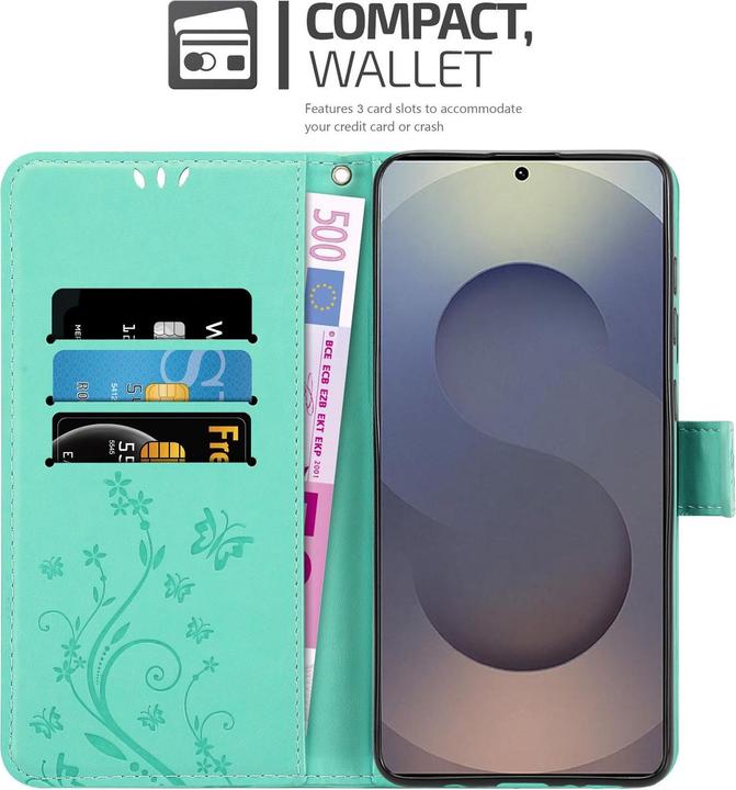 Produktbild Cadorabo Hülle für Samsung Galaxy S25 Ultra mit Blumen Muster (Samsung Galaxy S25 Ultra)