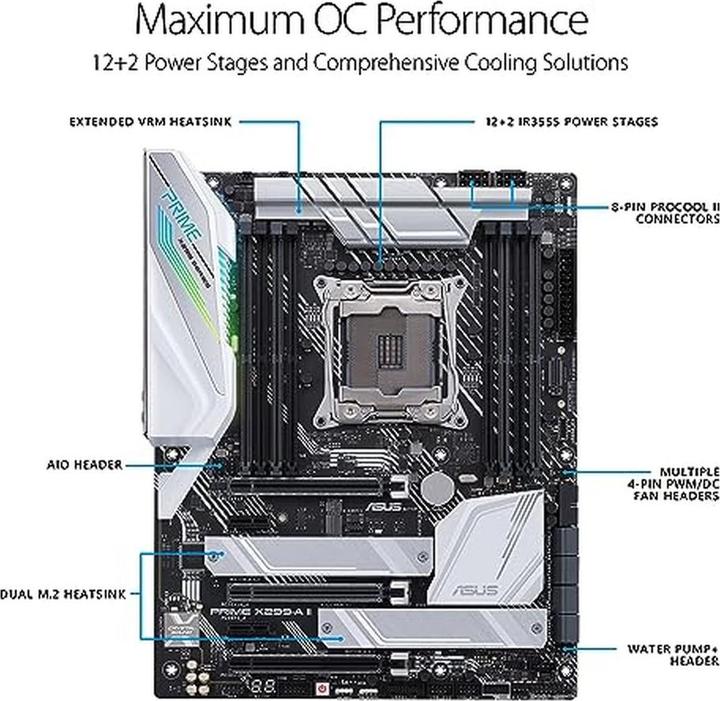 Produktbild ASUS Prime X299-A II (LGA 2066, Intel X299, ATX)