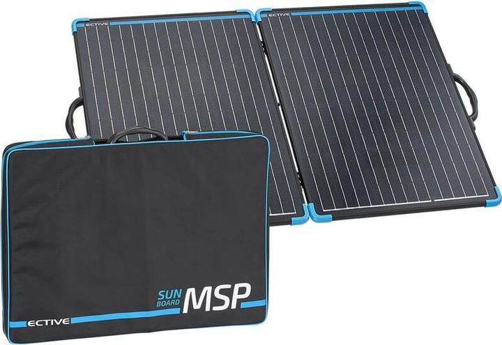 Ective SunBoard 120W Solarkoffer 12V Solartasche faltbares Solarpanel Solarmodul (120 W, 6.30 kg)