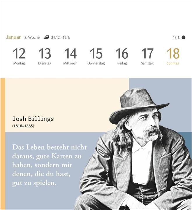 Produktbild Harenberg Zeitlose Wahrheiten Postkartenkalender 2026 - Kalender mit 53 Karten, ausgewählt und kommentiert