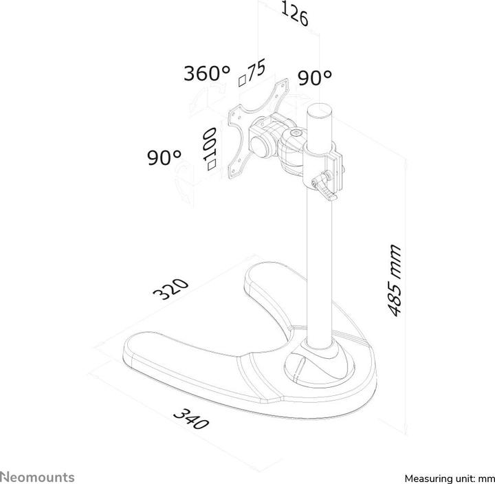 Image du produit Neomounts Fpma-D700 (Tables, 30", 10 kg)
