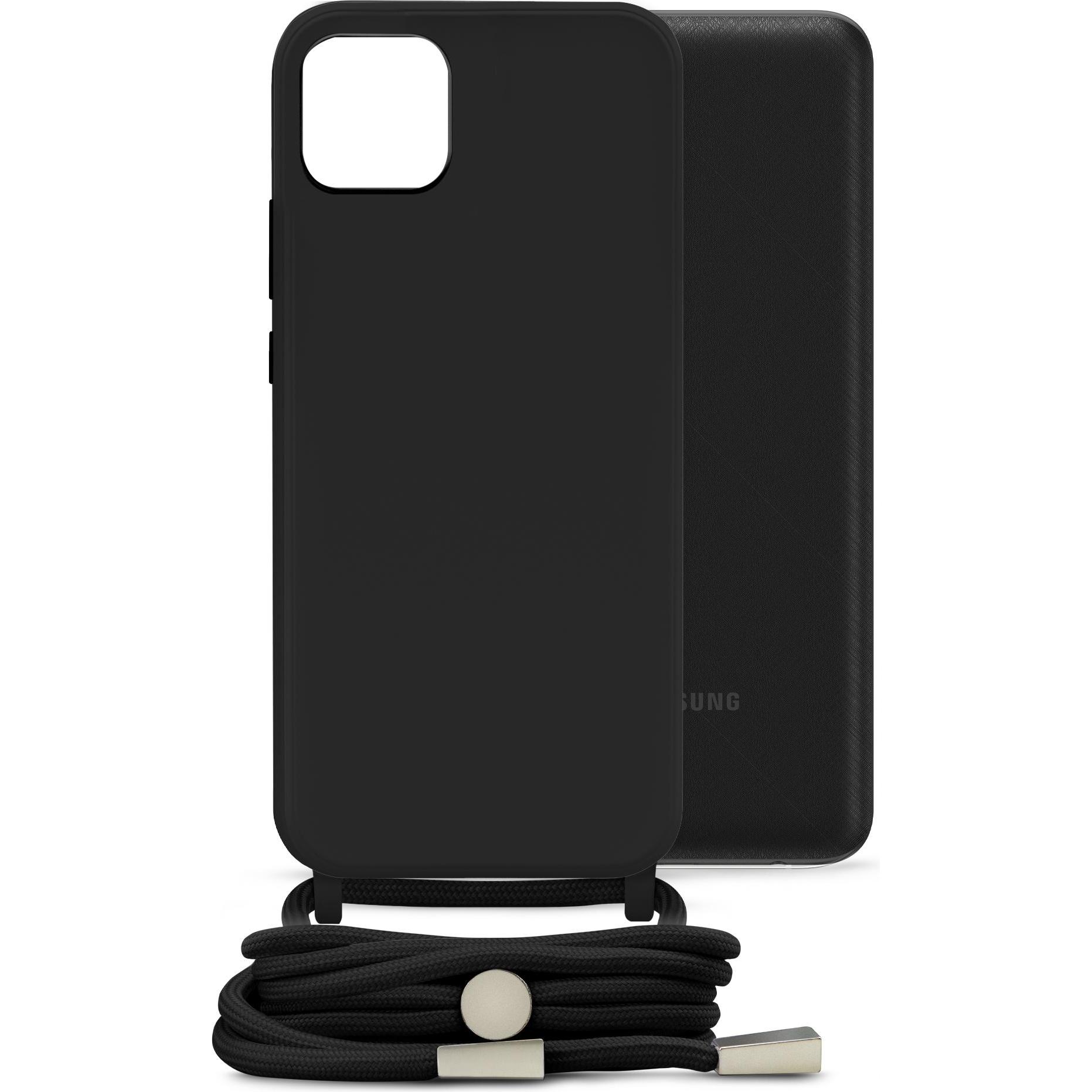 Mobilize Lanyard Gelly Case (Samsung Galaxy A03), Smartphone Hülle, Schwarz