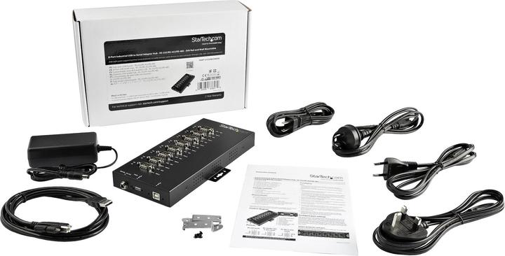 Actual product image StarTech 8 Port Industrial USB to RS232/422/485 Serial Adapter - 15kv ESD Protection - USB to Serial A... (USB-A, 8 ports)