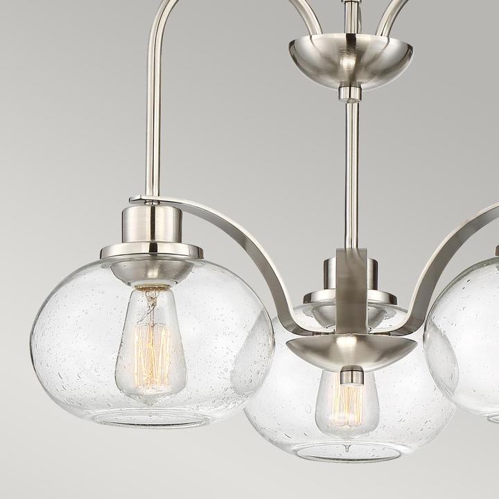 Produktbild Elstead Lighting Trilogy Kronleuchter E27 3-fach Nickel gebürstet (56 cm)