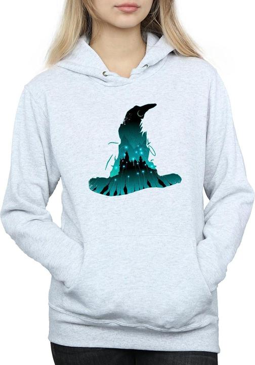 Immagine prodotto Hogwarts Silhouette Felpa con Cappuccio Donna (XL)