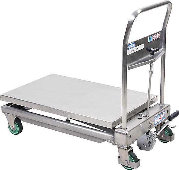 Immagine prodotto kaiserkraft Piano di sollevamento a pantografo in acciaio inox (250 kg)