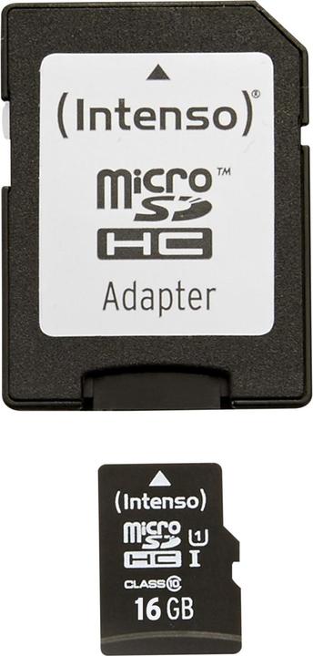 Productafbeelding Intenso UHS-I Premium (16 GB, microSDHC, U1, UHS-I)