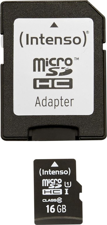 Actual product image Intenso UHS-I Premium (16 GB, microSDHC, U1, UHS-I)