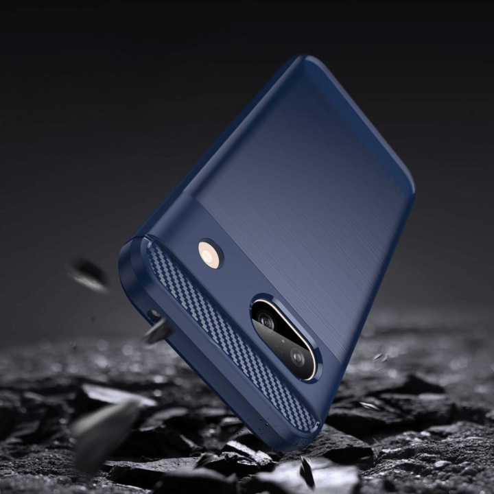 Produktbild Cover-Discount Google Pixel 8a - Metall Carbon Look Hülle (Google Pixel 8a)