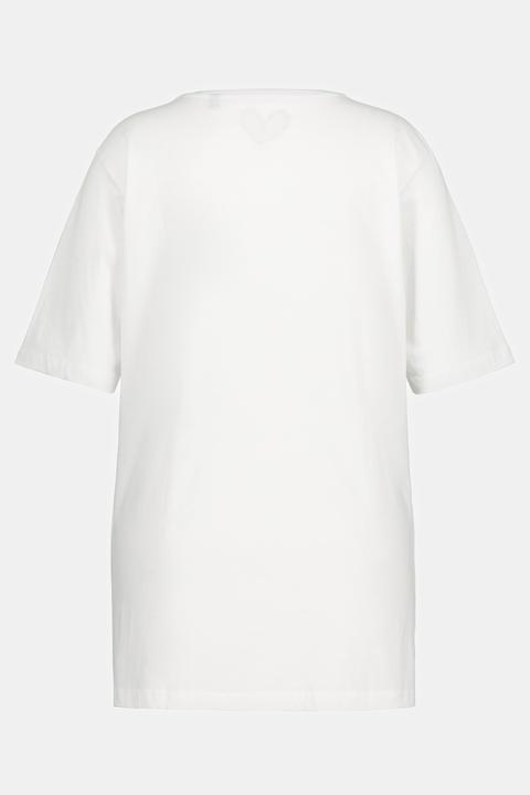 Actual product image Ulla Popken Basic V-Neck Relaxed Fit Short Sleeve Tee (62)