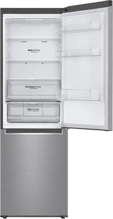 Actual product image LG GBB61PZGFN Front: Steel, height 186 cm (341 l)