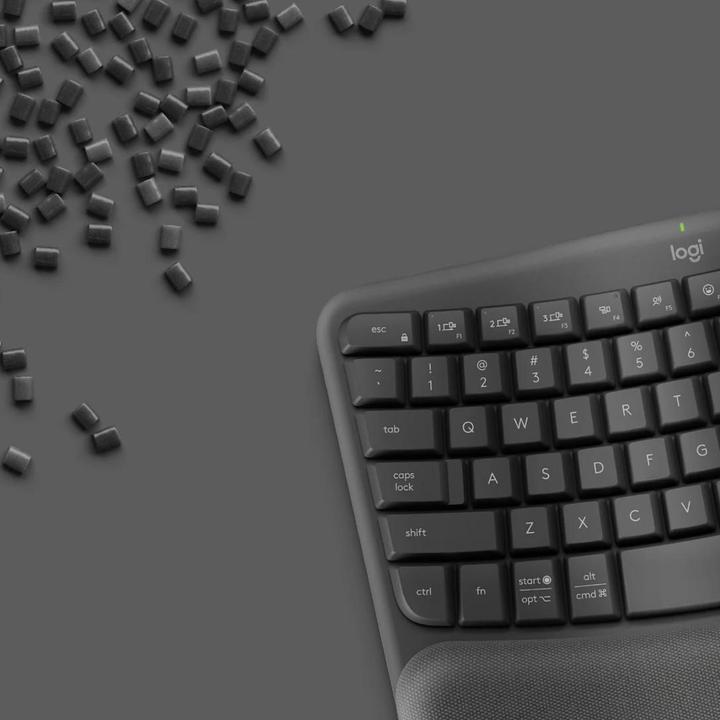 Image du produit Logitech Wave Keysergonomic Kb Graphite (ING. Int., Sans fil)