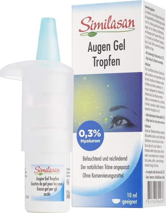 Produktbild Similasan Augen Gel Tropfen mit 0,3 % Hyaluron (10 ml, Augen Gel Tropfen mit 0,3 % Hyaluron)