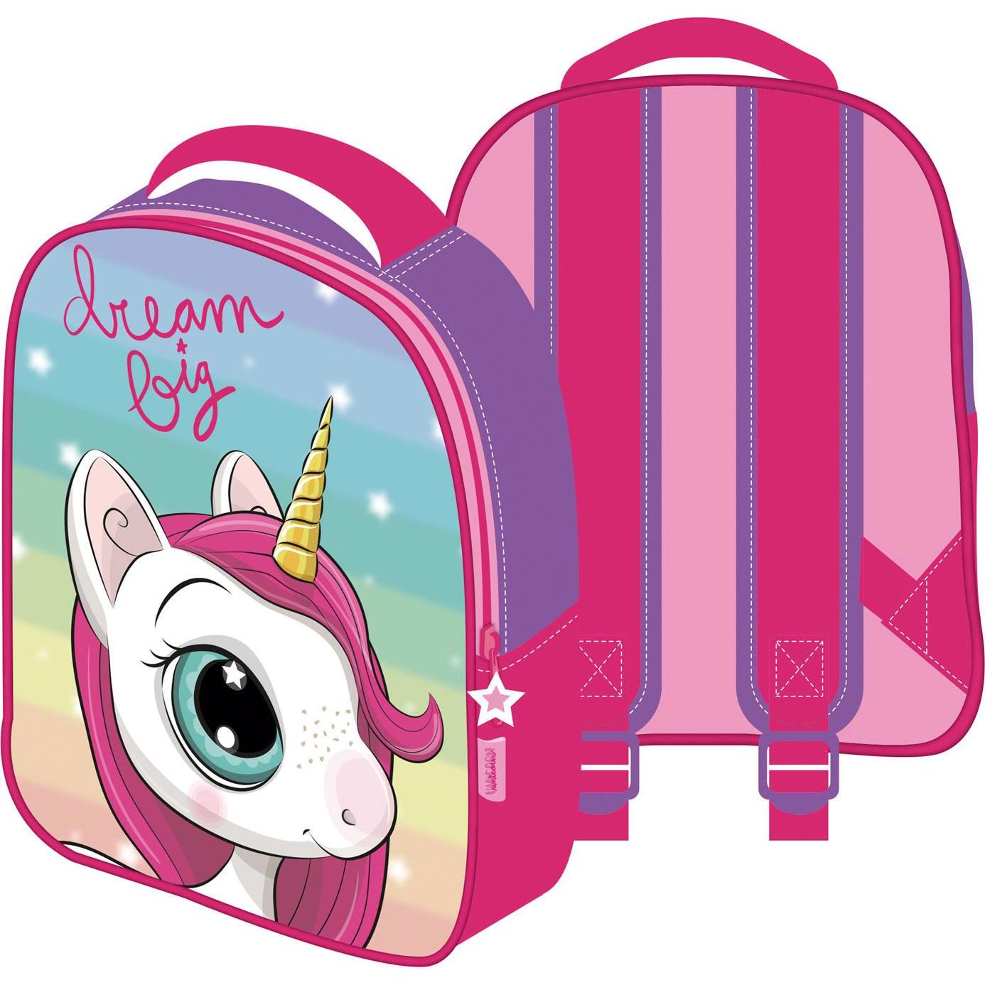 Kindergartentasche, Rucksack 3D Einhorn Dream BIG