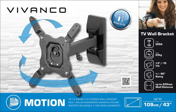 Actual product image Vivanco Bmo 6020 (Wall, 43", 25 kg)