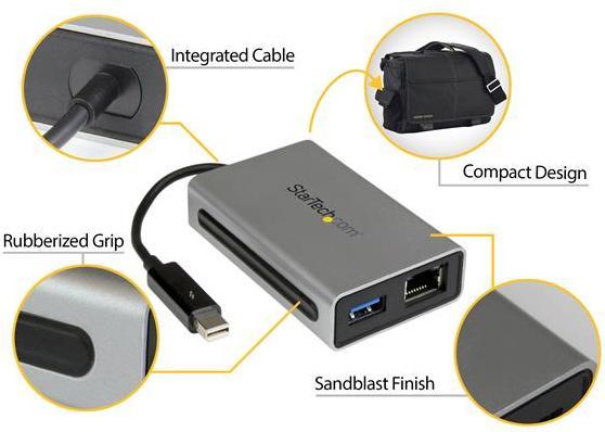Immagine prodotto StarTech Thunderbolt To Gbe + USB 3
