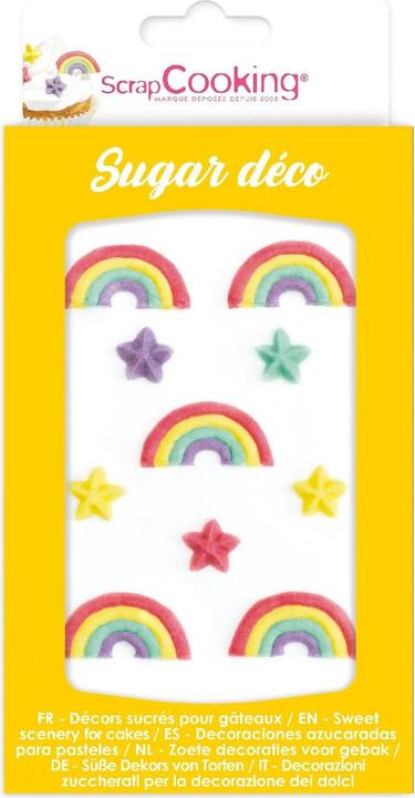 Actual product image ScrapCooking Sugar decorations - Rainbow (10 pcs) (10 pcs.)