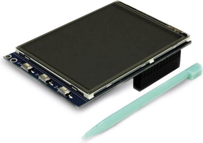 Actual product image Odroid C1 3.2 TFT with touch, SPI 320x240, 4:3, resistive, 3 buttons