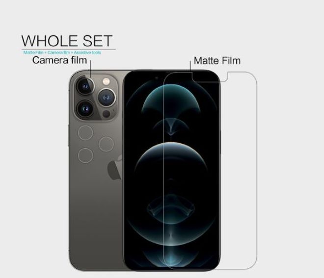 Actual product image Nillkin Matte Series Protective Film (1 Piece, Apple iPhone 13 Pro Max)