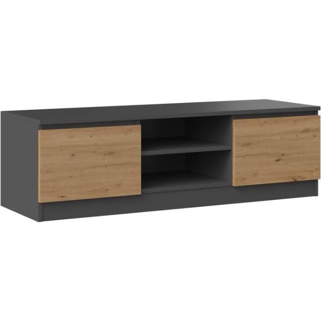 Thumbnail - Topeshop, TV Möbel, RTV 120 ANTR/ARTIS TV-Ständer & Entertainment-Center 2 Regale